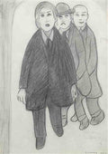 L S Lowry Three Men(1) A4 Photo Print