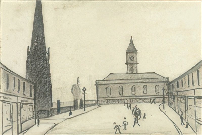 L S Lowry Town Hall, Middlesbrough A4 Art Photo Print 1