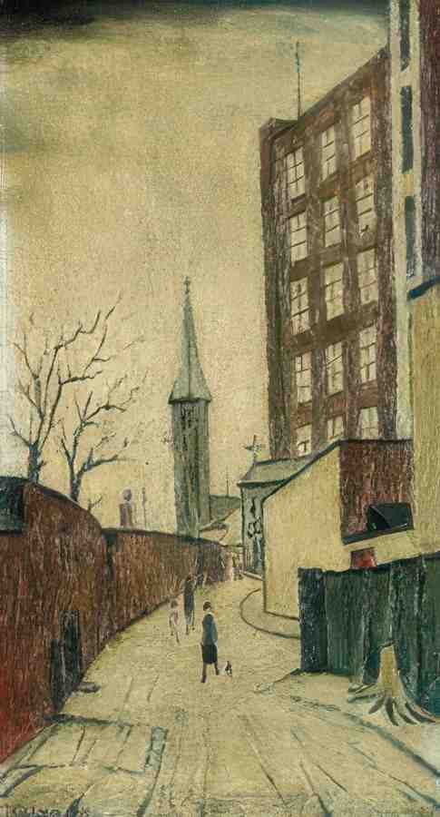 L S Lowry Tuesday Morning, Pendlebury(1) A4 Photo Print