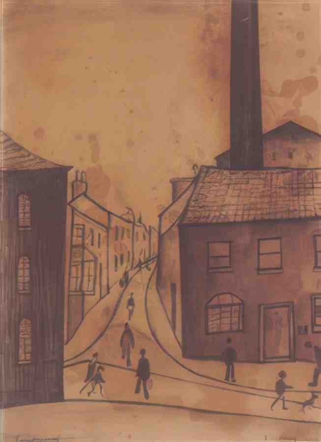 L S Lowry Tweedmouth(1) A4 Photo Print