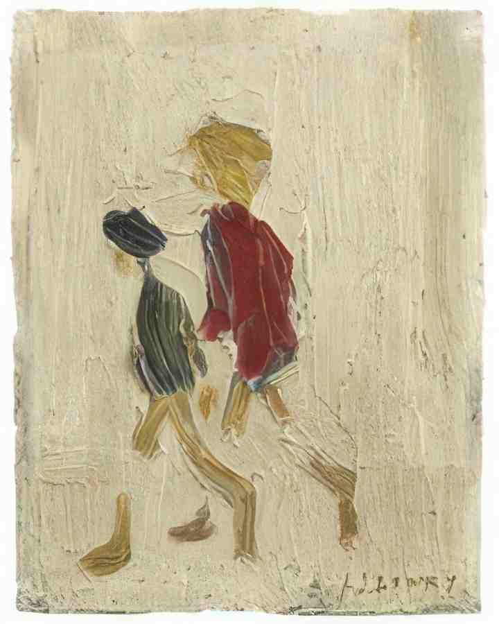 L S Lowry Two Boys(1) A4 Photo Print 1