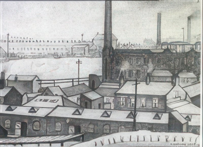 L S Lowry View From Ancoats Hall, Manchester A4 Art Photo Print 1