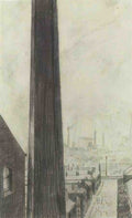 L S Lowry View From The Window Of The Royal Technical College, Salford A4 Art Photo Print