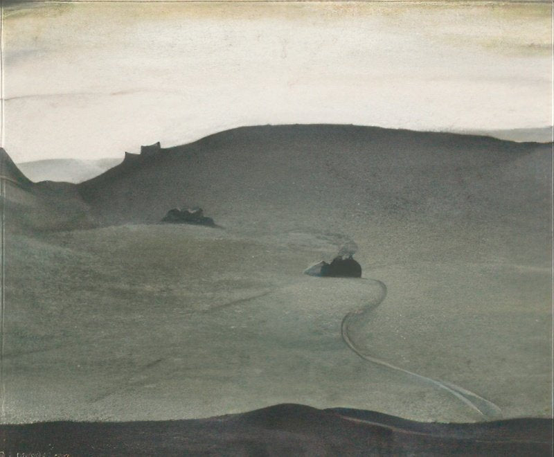 L S Lowry Wuthering Heights  The Witherns, Near Haworth A4 Art Photo Print 1