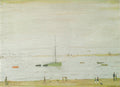 L S Lowry Yacht At Lytham 1 A4 Art Photo Print 1