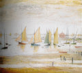 L S Lowry Yachts At Lytham 1 A4 Art Photo Print 1