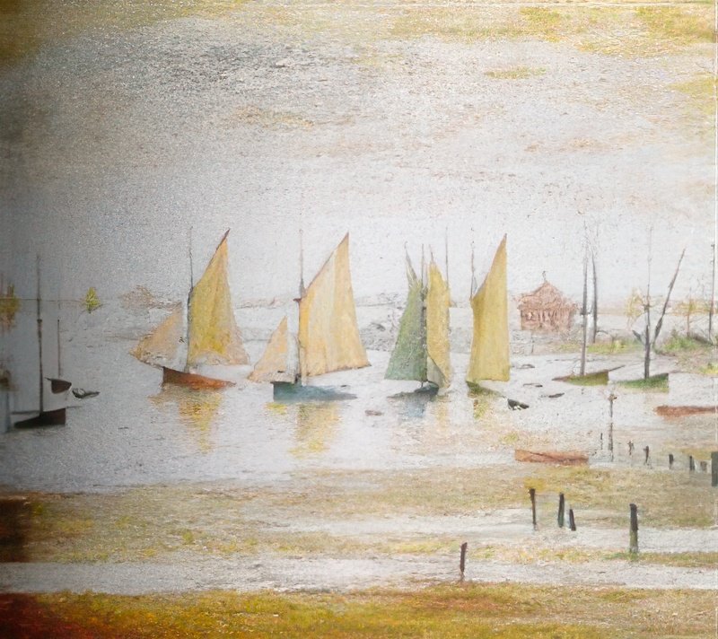 L S Lowry Yachts At Lytham 1 A4 Art Photo Print 1