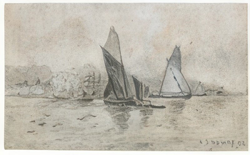 L S Lowry Yachts (2) A4 Photo Print 1