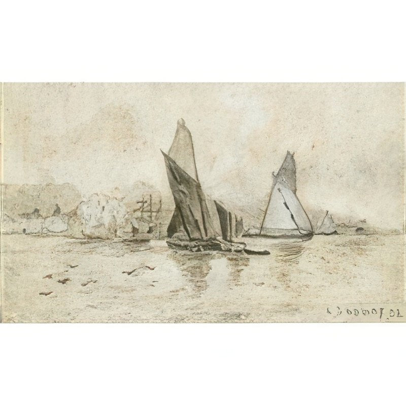 L S Lowry Yachts 3 A4 Art Photo Print 1