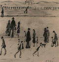L S Lowry a group of people3 Art A4 Photo Print