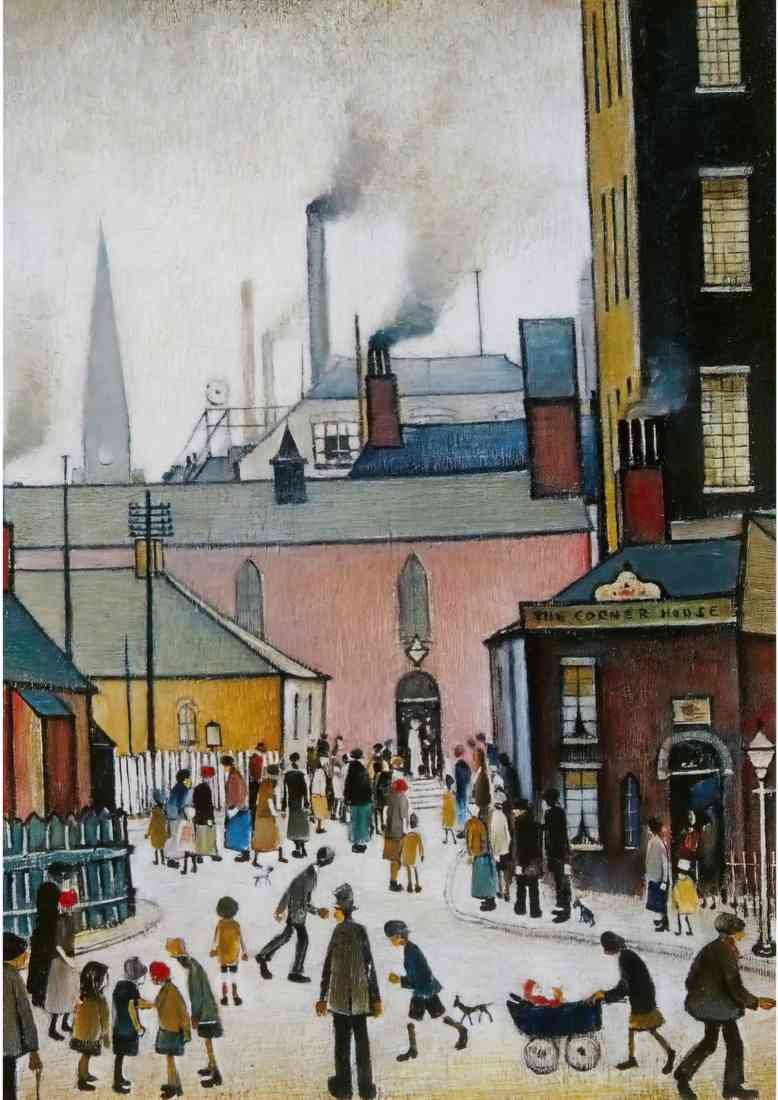 L S Lowry after the wedding 1939 2 A4 Photo Print