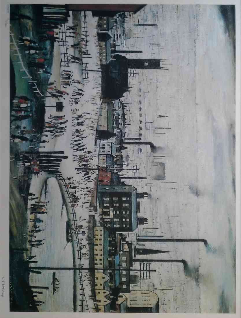L S Lowry an industrial town A4 Photo Print