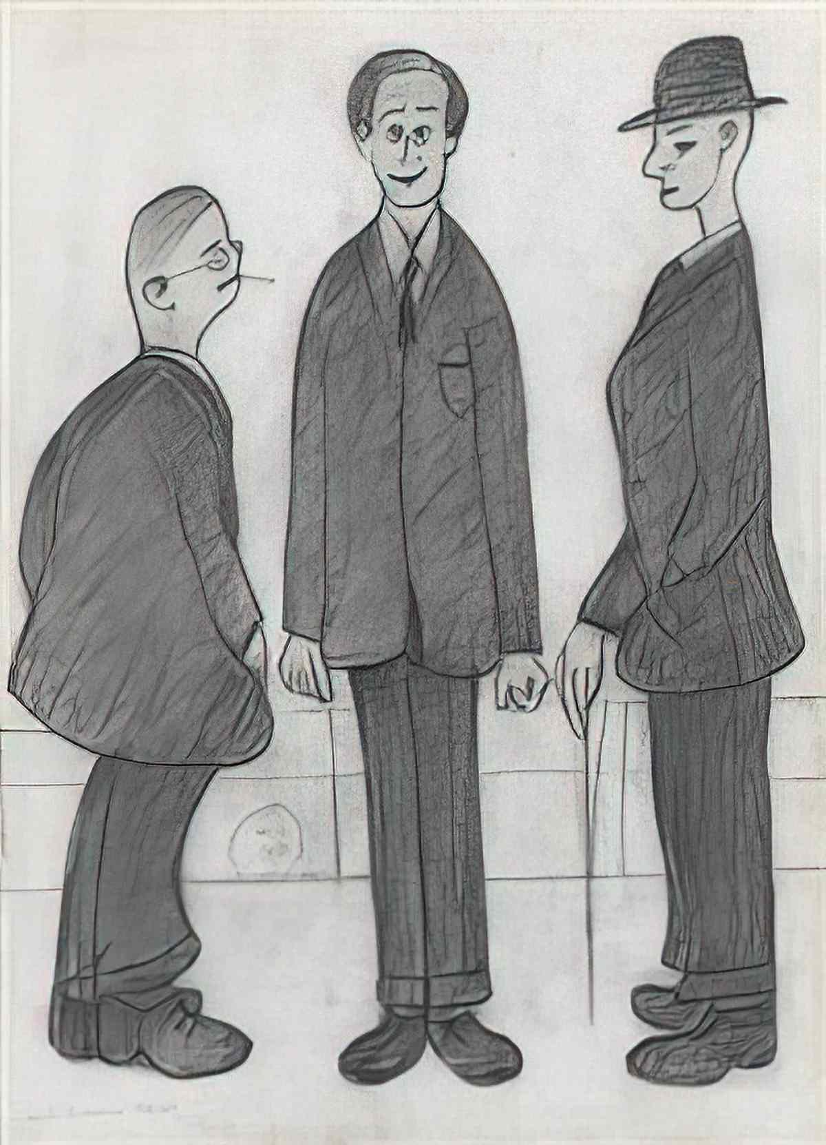 L S Lowry a church Art A4 Photo Print
