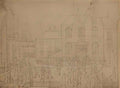 L S Lowry a country lane Art A4 Photo Print