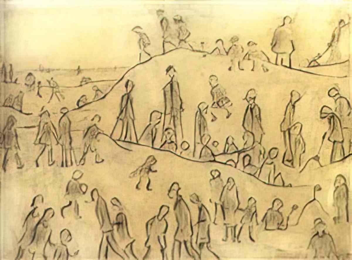 L S Lowry a doctor s waiting room 1920 Art A4 Photo Print