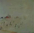 L S Lowry a father of three Art A4 Photo Print
