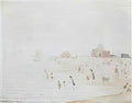 L S Lowry a fight 1935 Art A4 Photo Print
