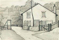 L S Lowry a footbridge stockport steps Art A4 Photo Print