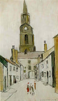 L S Lowry a footbridge3 Art A4 Photo Print