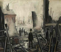 L S Lowry a group of figures1 Art A4 Photo Print