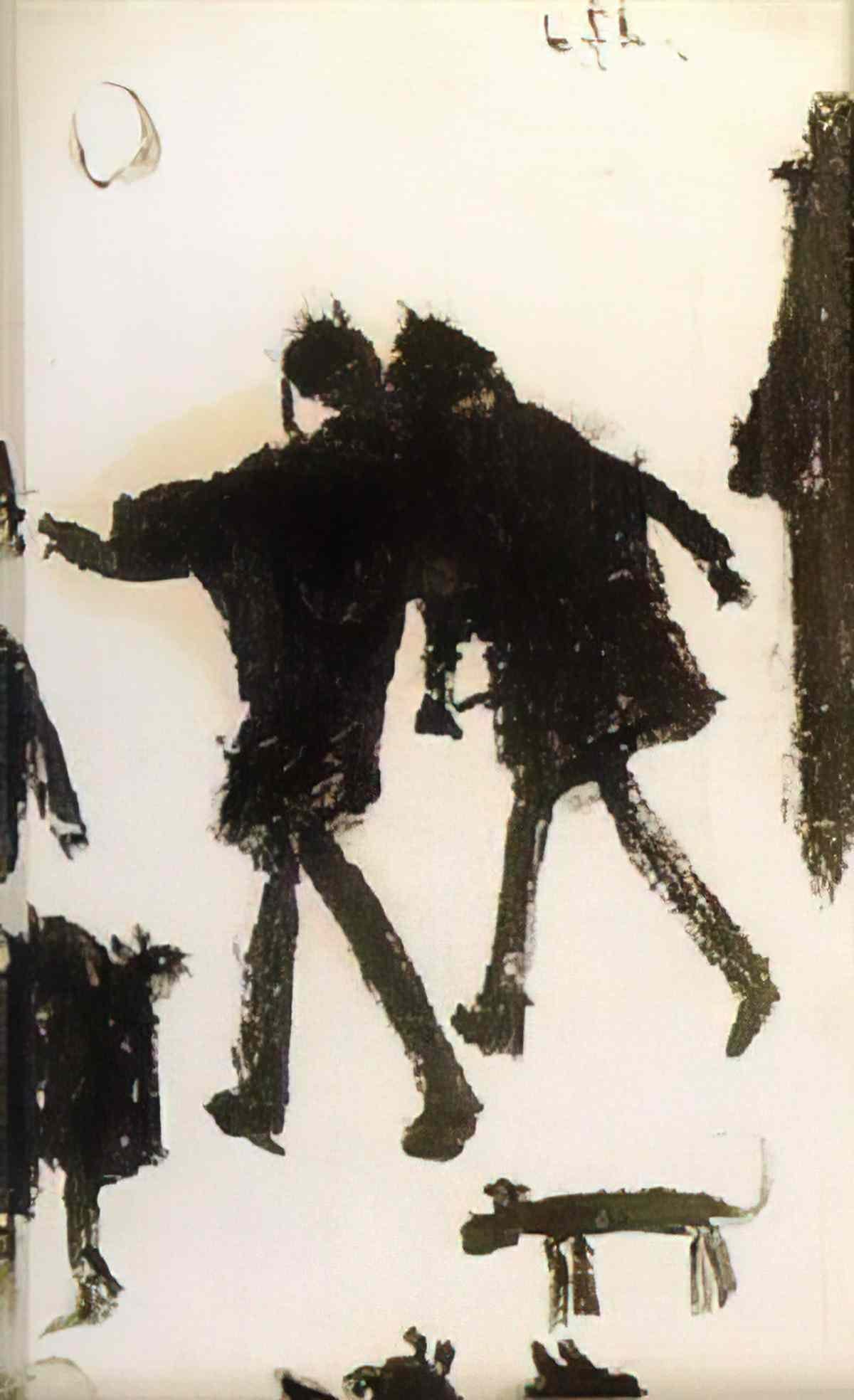 L S Lowry a lamp Art A4 Photo Print