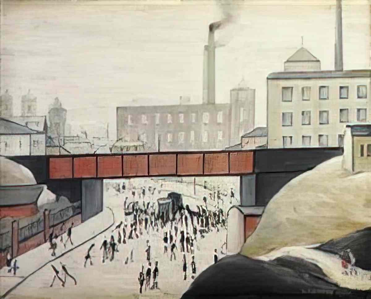 L S Lowry a landmark Art A4 Photo Print
