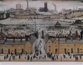 L S Lowry a man drinking tea Art A4 Photo Print