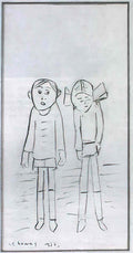 L S Lowry a man standing Art A4 Photo Print