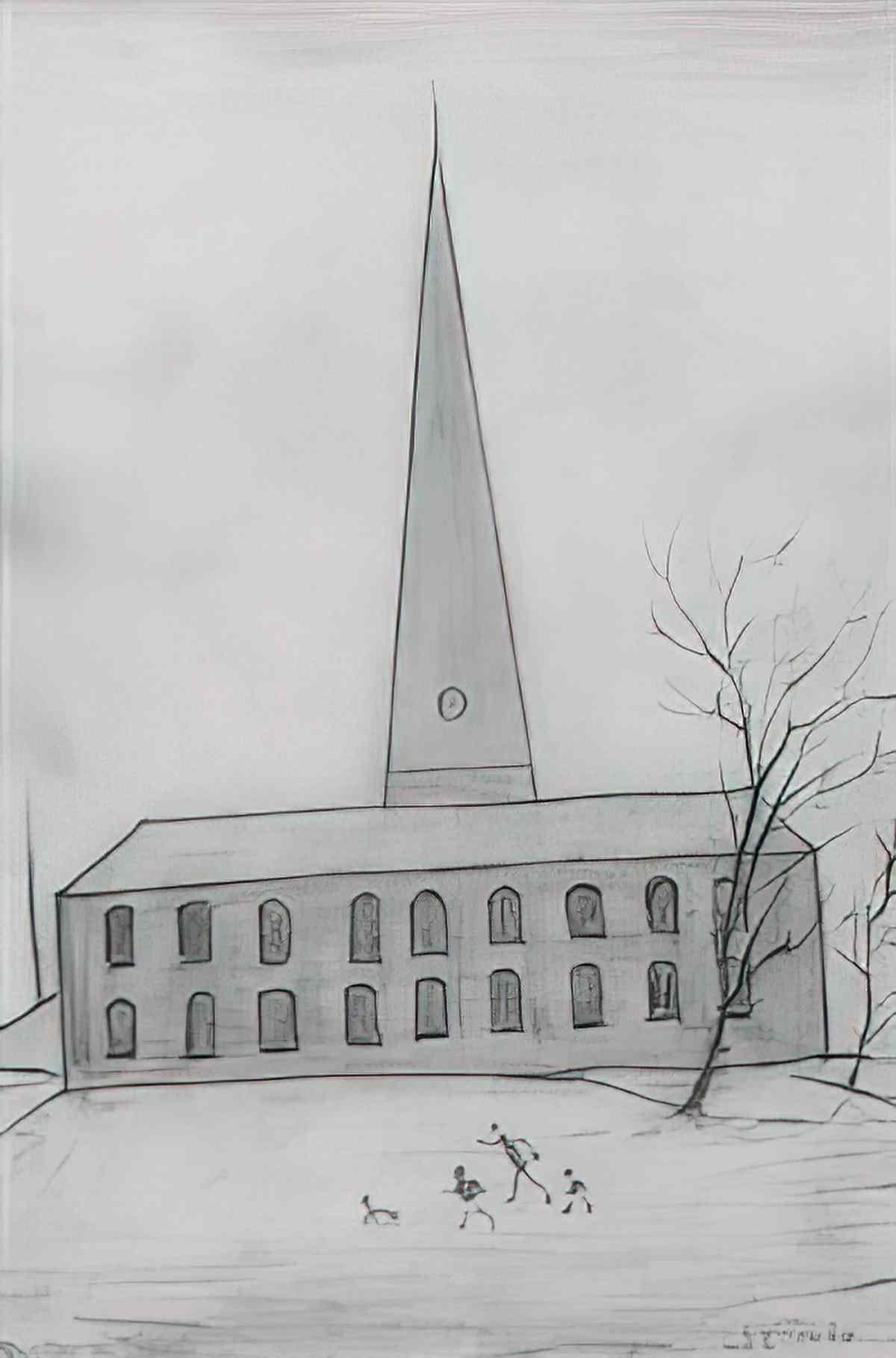 L S Lowry a manufacturing town 1922 Art A4 Photo Print