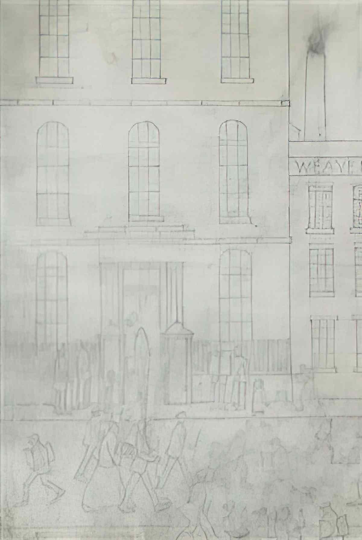 L S Lowry a meeting Art A4 Photo Print