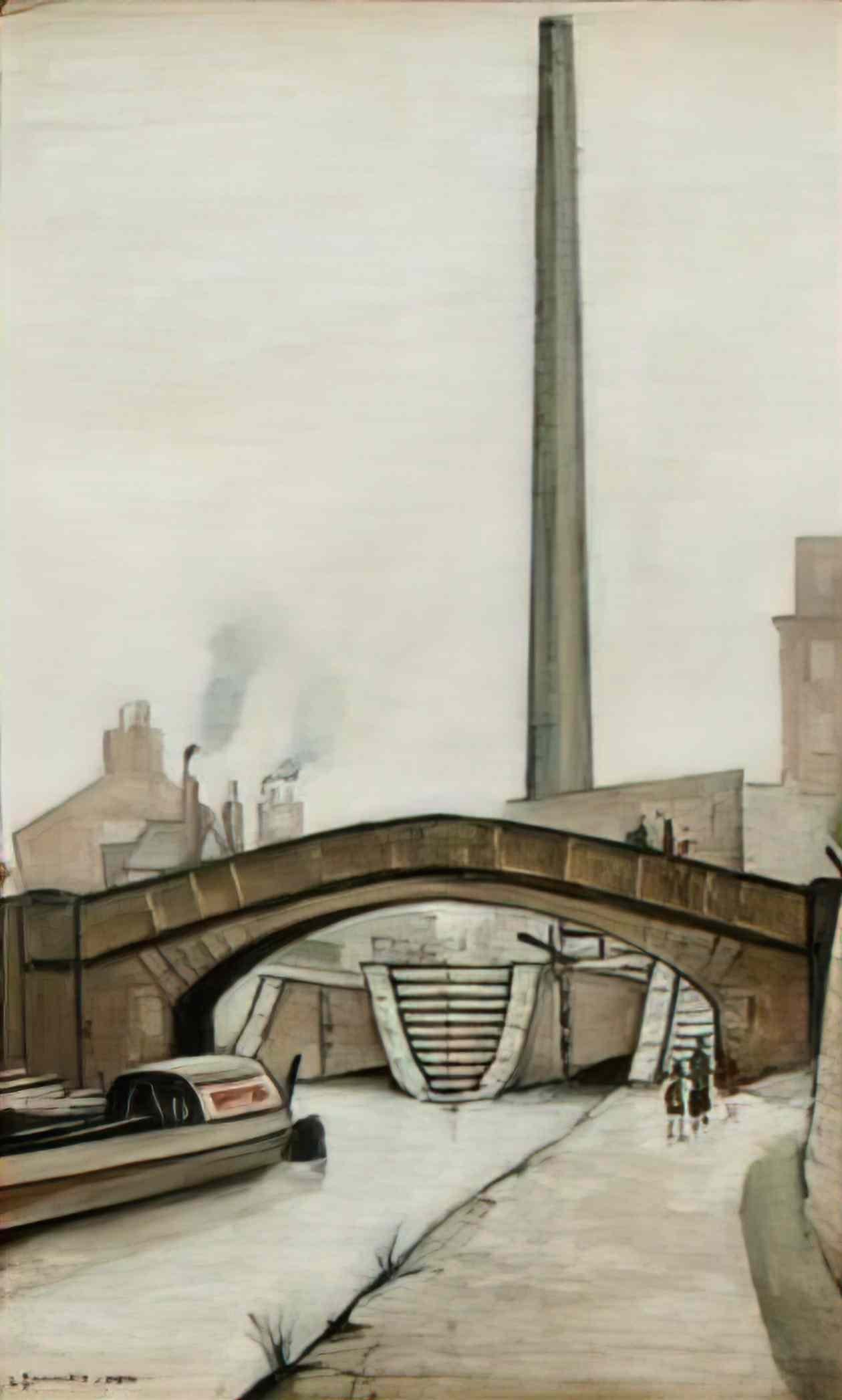 L S Lowry a removal Art A4 Photo Print