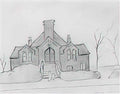 L S Lowry a street in clitheroe Art A4 Photo Print