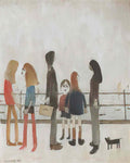 L S Lowry a town square Art A4 Photo Print