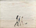 L S Lowry a trawler Art A4 Photo Print