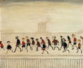 L S Lowry a woman standing Art A4 Photo Print