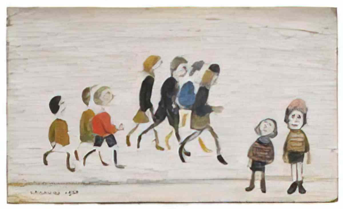 L S Lowry a young man2 Art A4 Photo Print