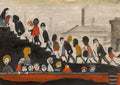 L S Lowry after a fire Art A4 Photo Print