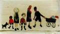 L S Lowry after sunday service Art A4 Photo Print
