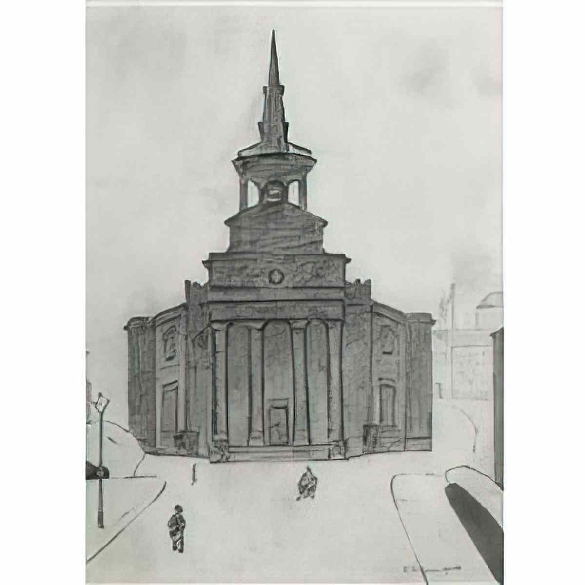 L S Lowry after the match Art A4 Photo Print
