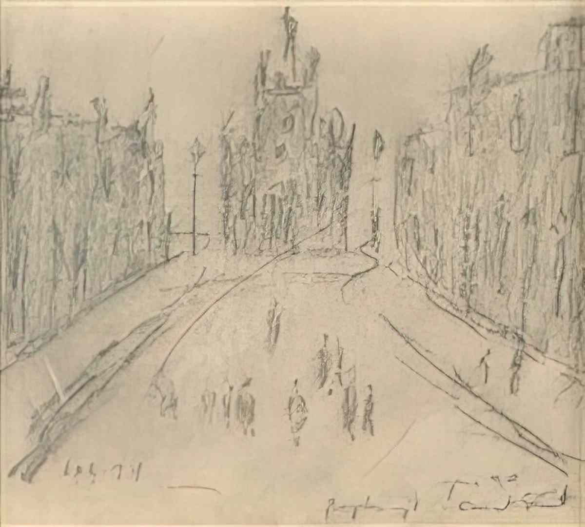 L S Lowry alston Art A4 Photo Print