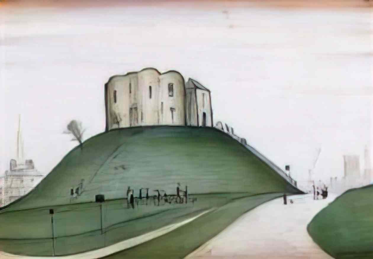 L S Lowry an ancient road1 Art A4 Photo Print