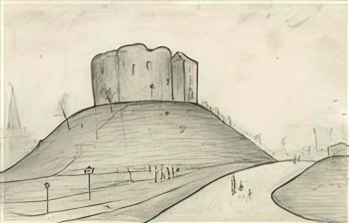 L S Lowry an argument study Art A4 Photo Print