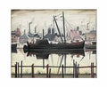 L S Lowry an man walking Art A4 Photo Print