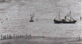 L S Lowry an old house lytham Art A4 Photo Print