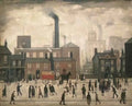 L S Lowry an old street in berwick upon tweed Art A4 Photo Print