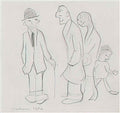 L S Lowry an open space 2 Art A4 Photo Print