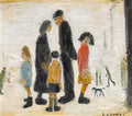 L S Lowry an organ grinder 1934 Art A4 Photo Print