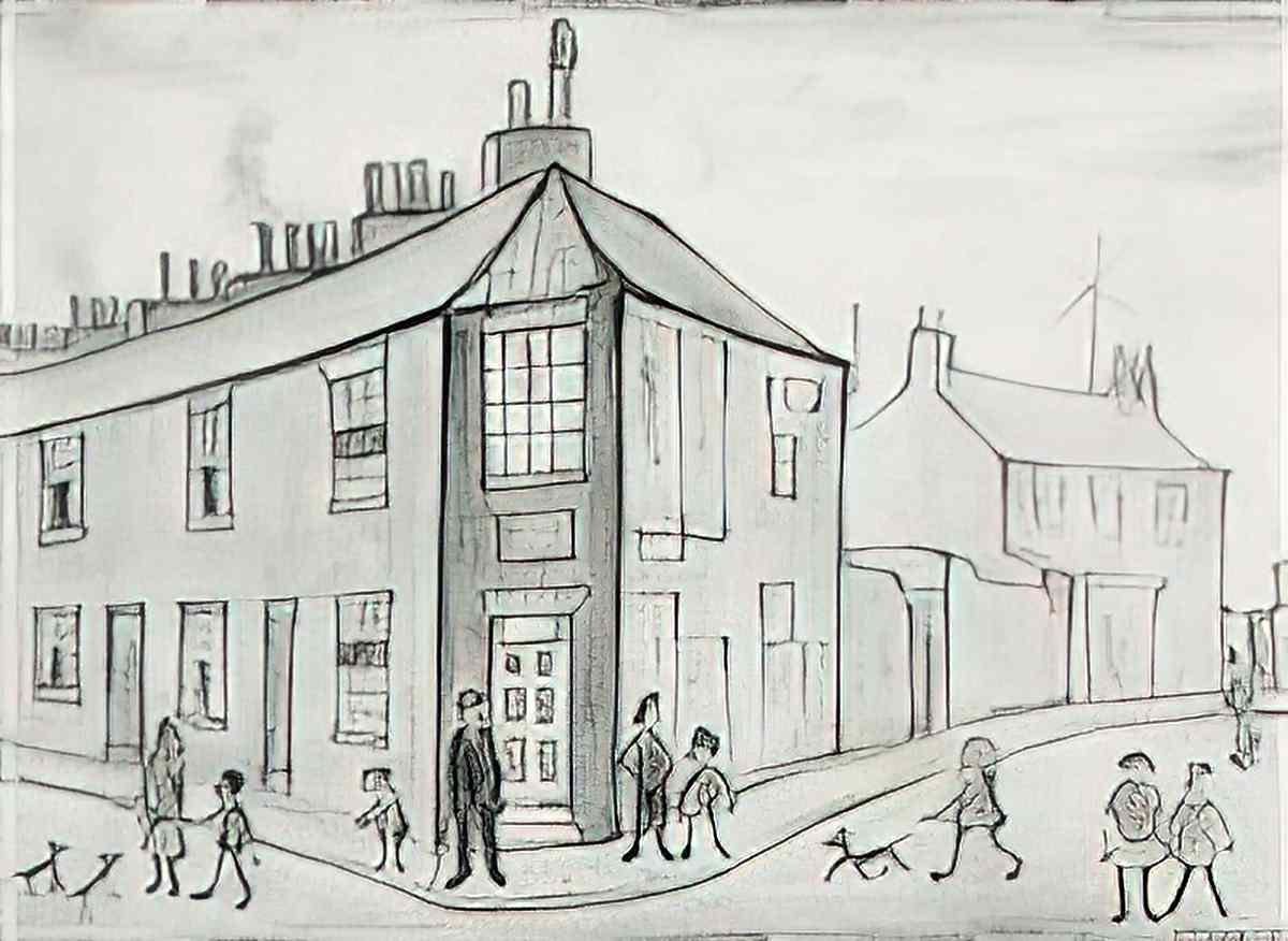 L S Lowry ancoats hospital outpatients hall 1952 Art A4 Photo Print
