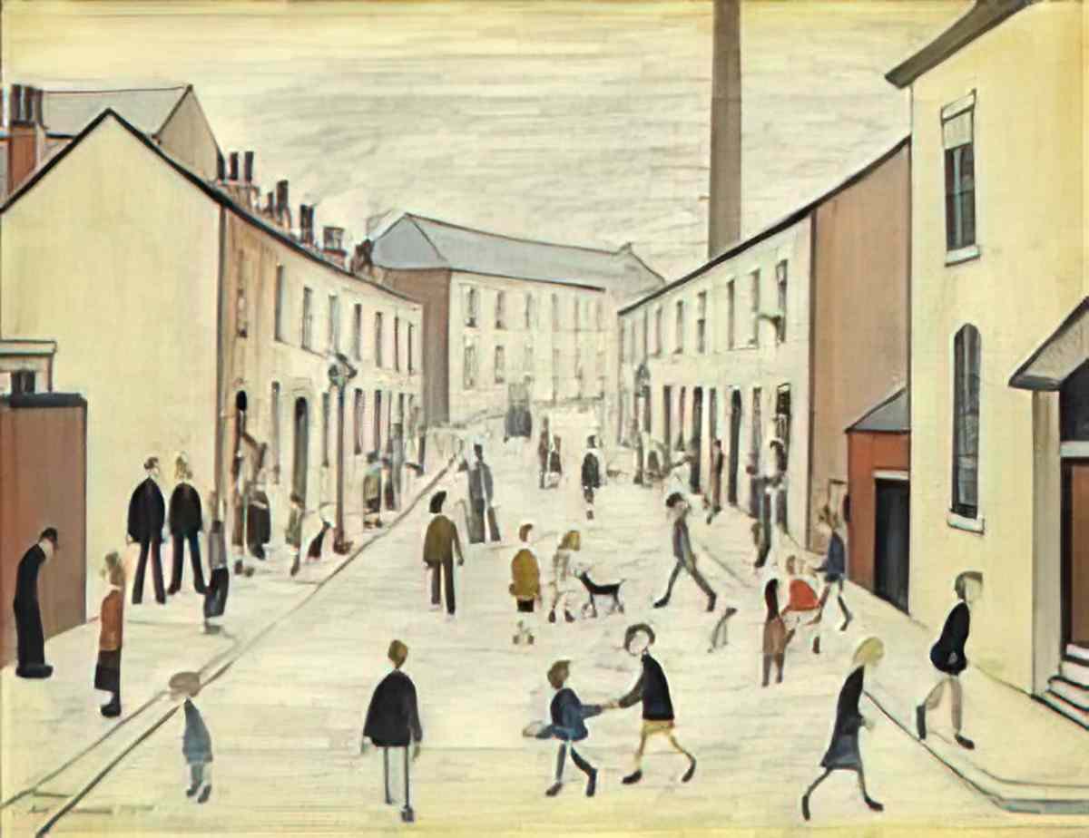 L S Lowry animal study Art A4 Photo Print