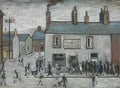 L S Lowry ardens farm swinton moss Art A4 Photo Print